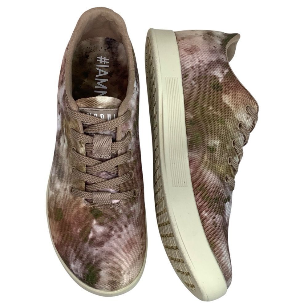 NoBull Tie-Dye Canvas Low Top Trainer Runner Multicolor Women Sneaker Shoes Sz 7